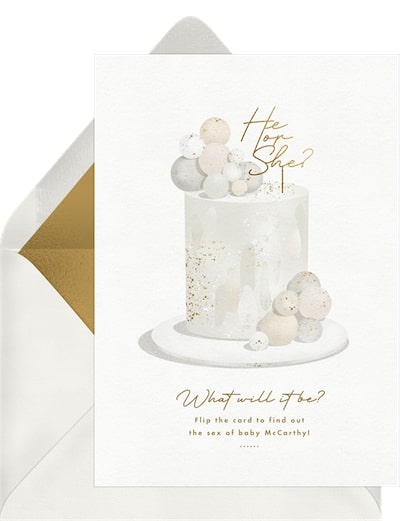 Gender reveal ideas: Sweet Reveal Announcement