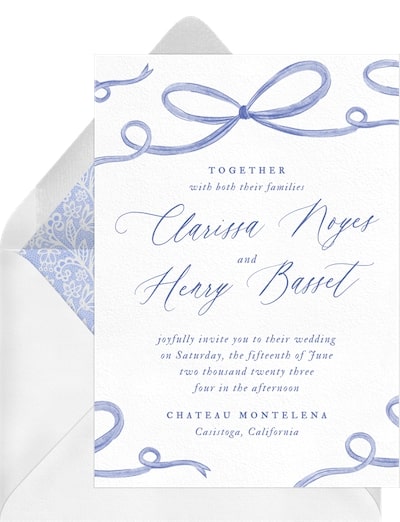 Sweet Ribbon Invitation