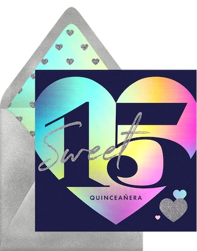 Sweetheart Quinceañera Invitation