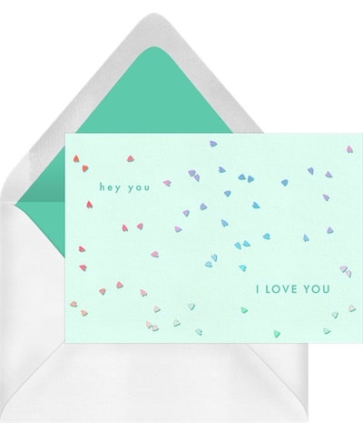 Funny anniversary cards: Teeny Hearts Card