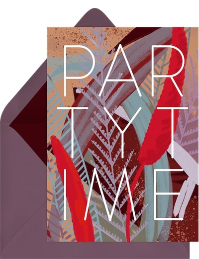 Textured Flora Invitation