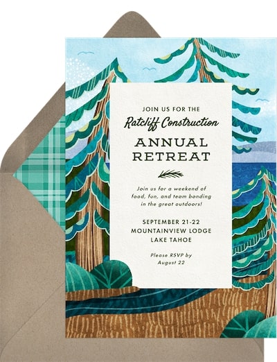 Textured Trail Invitation