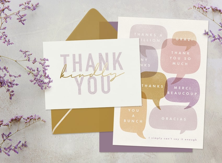 2 Thank You card ideas