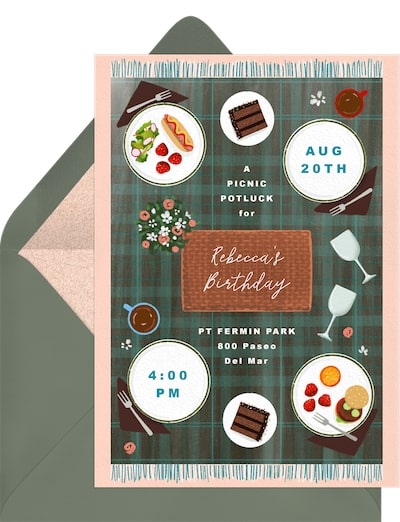 The Perfect Picnic Invitation