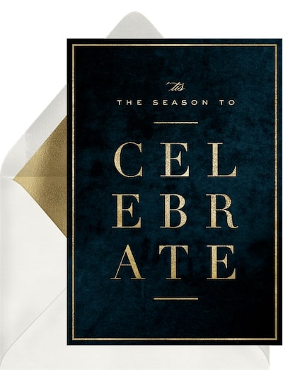 Christmas party invitations: The Season to Celebrate Invitation