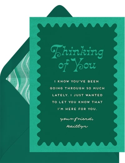 Get well soon ecard: Thoughtful Waves Card