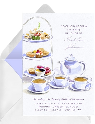 Time for Tea Invitation
