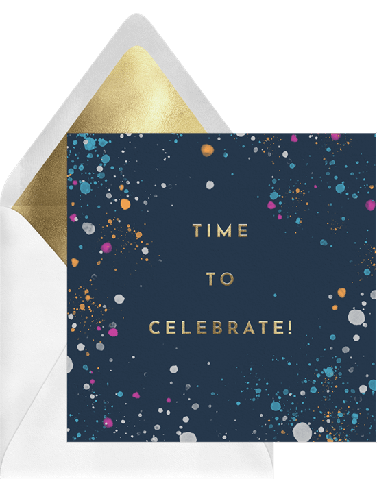 Wishing you the best: Time to Celebrate card