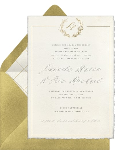 Timeless Elegance Invitation