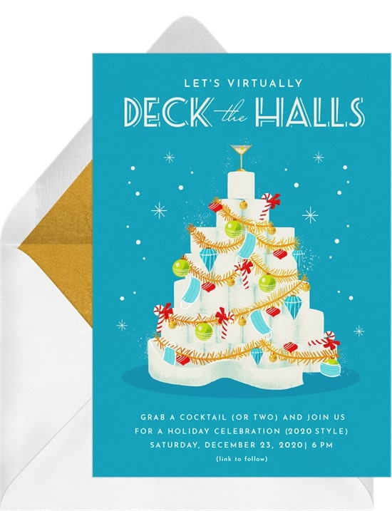 Toilet Paper The Halls Invitation