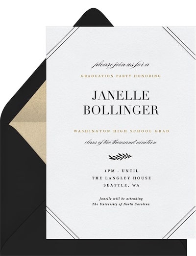 Traditional Corner Details Invitation