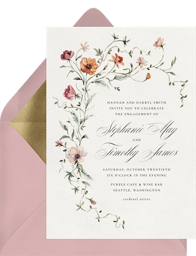Trailing Blooms Invitation