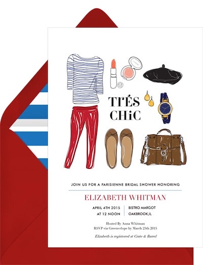Tres Chic Invitation