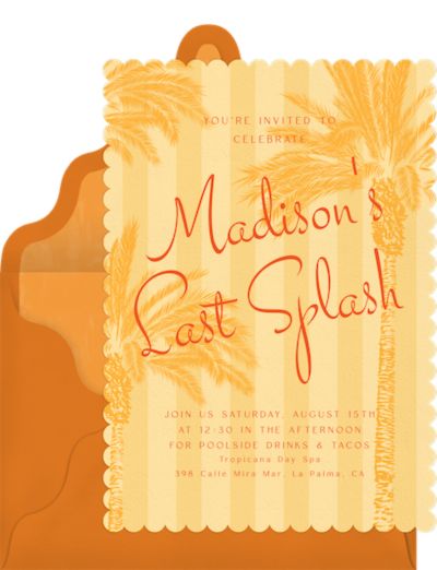 Tropical Cabana Invitation