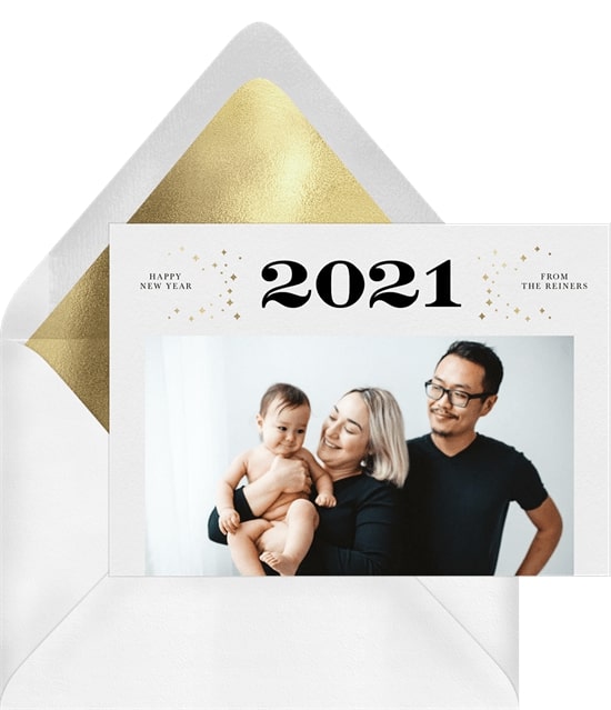 Photo holiday cards: Twinkling Lights Card