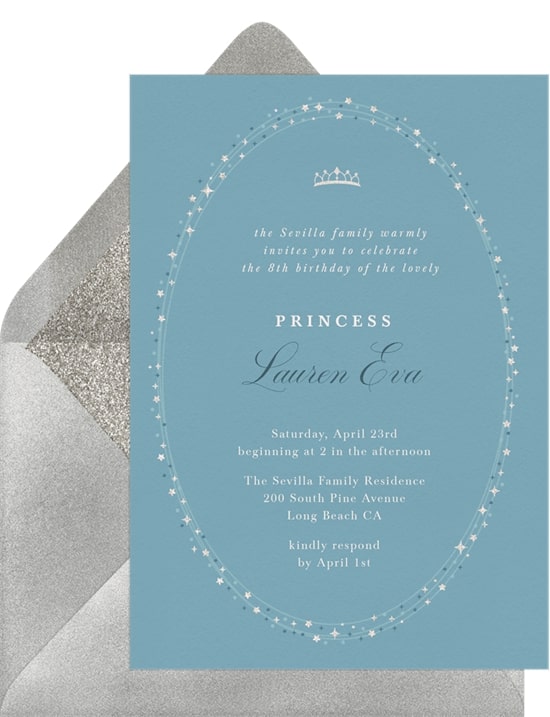Twinkly Tiara Invitation