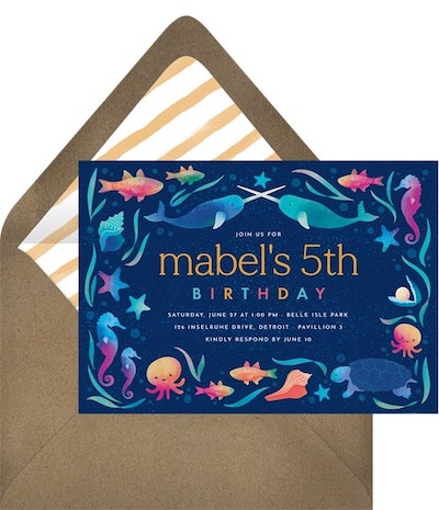Undersea Whimsy Invitation