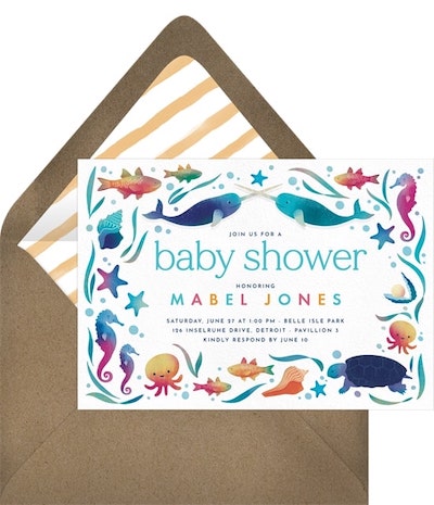 Undersea Whimsy Invitation