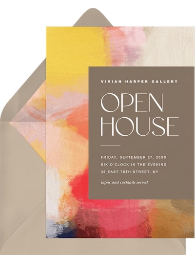 Vibrant Backdrop Invitation