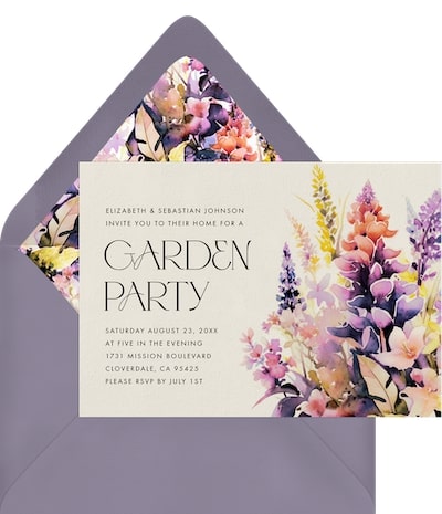 Vibrant Florals Invitation