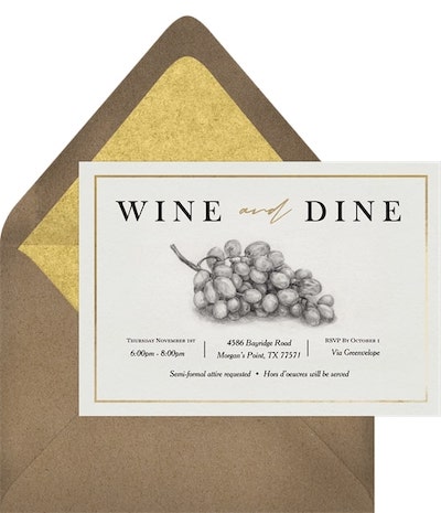 21st birthday decorations: Vineyard Classic Invitation