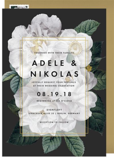 Vintage Botanicals Invitation