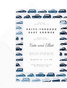 Vintage Cars Invitation