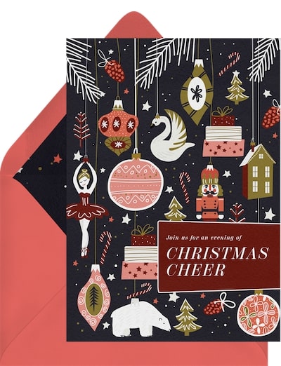 Vintage Christmas Invitation