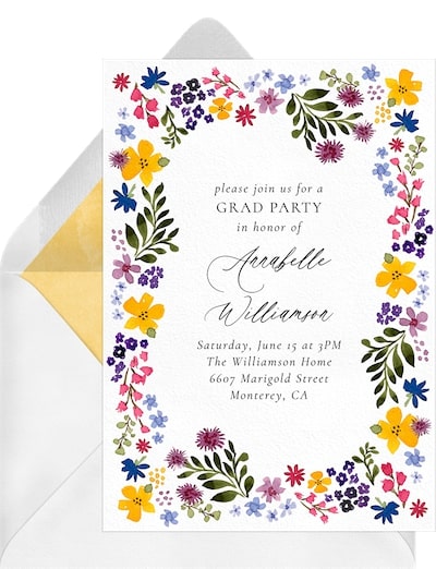 Vintage Florals Invitation