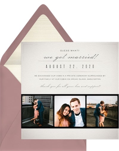 Vintage Polaroid Trio Announcement