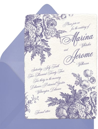 Vintage Romance Invitation