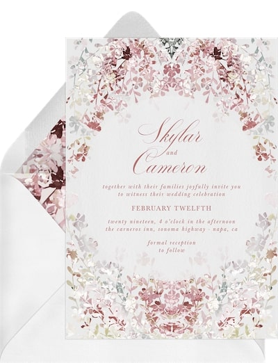 Watercolor Wildflowers Invitation