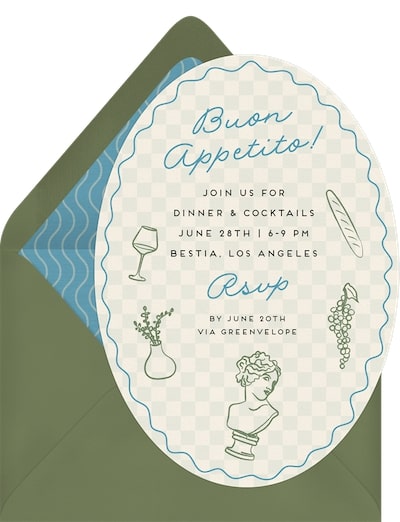 Dinner theme ideas: Whimsical Doodles Invitation