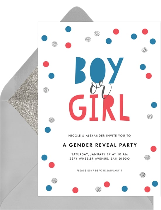 Whimsy Reveal Invitation