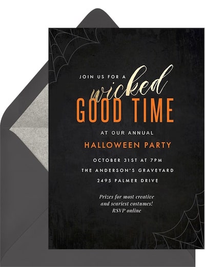 halloween dress up party invitation wording Kid's Halloween Costume Party Invitation by That Party Chick