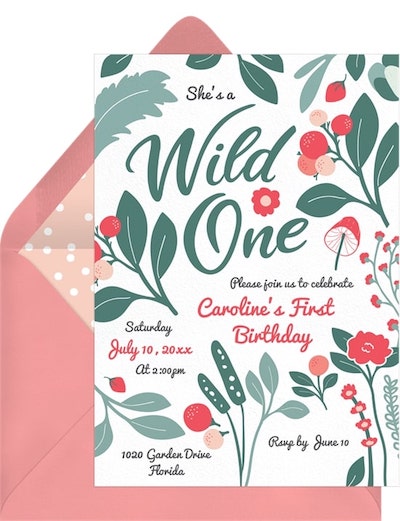 Wild Forest Invitation