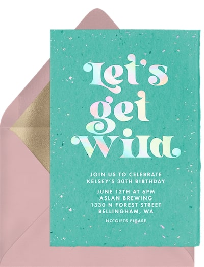Wild Party Invitation