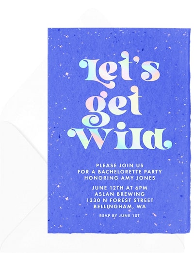 Wild Party Invitation