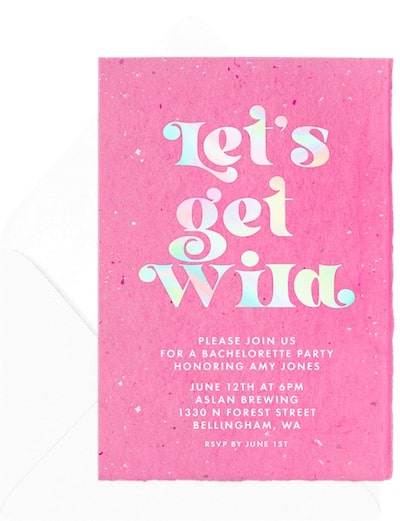Wild Party Invitation