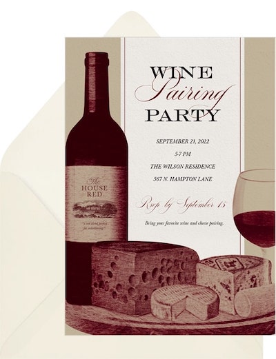 Wine Pairing Invitation