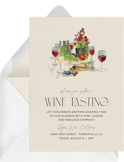 Wine tasting party ideas: Wine Tasting Invitation