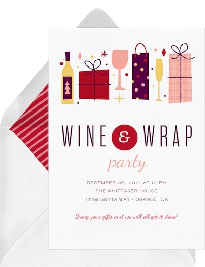 Wine & Wrap Invitation