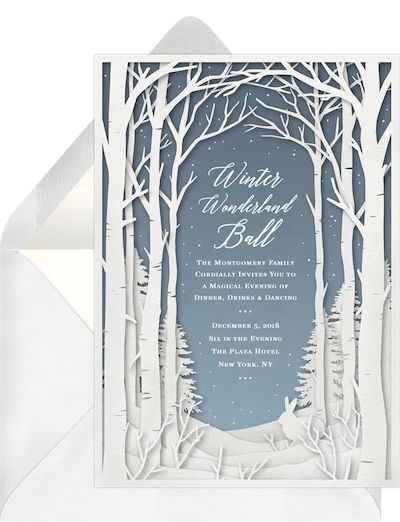 Winter Wood Invitation