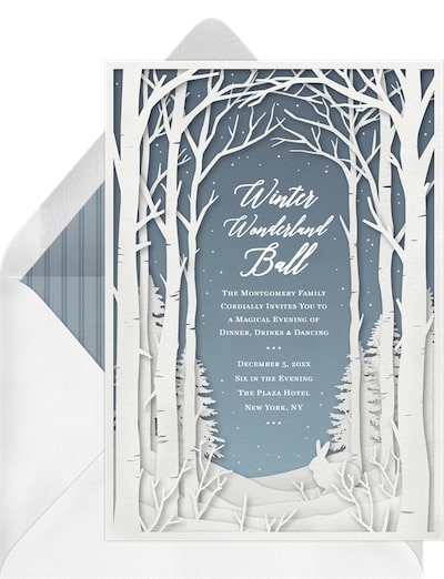 Winter Wood Invitation