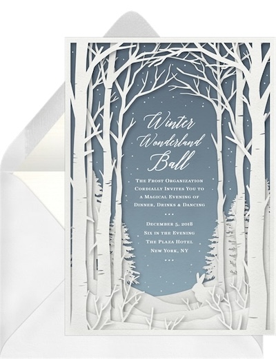Winter Wood Invitation