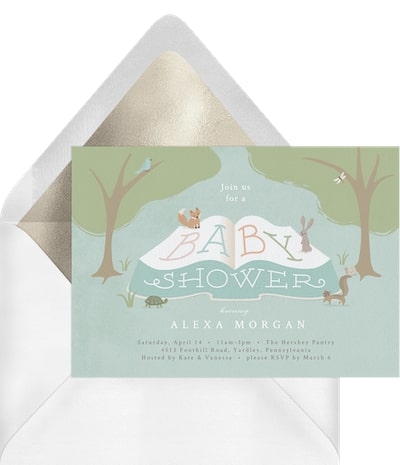 Woodland Storytime Invitation