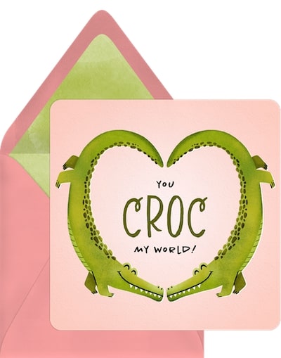 You Croc My World Card