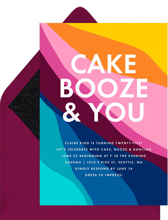 celebrating Pride: Pride themed bake-off or cook-off invitation from Greenvelope