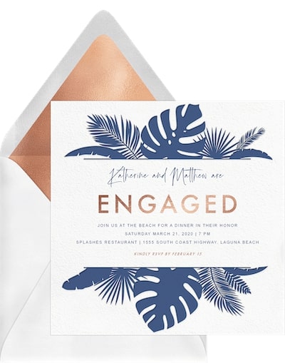 Beach Botanicals invitation