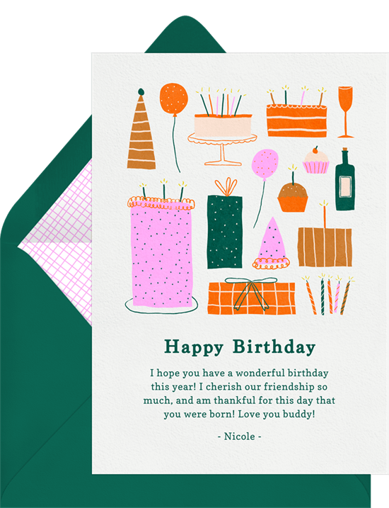 electronic birthday cards: Birthday Doodles Card from Greenvelope